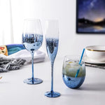 Verre Table Bleu (6 Unités)