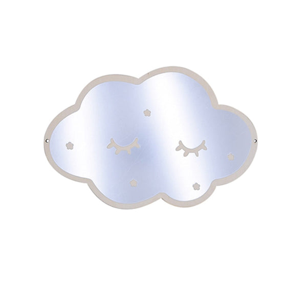 Autocollants Miroir Nuage Argenté - Décoration Murale DIY Élégante 80x45cm Pour Intérieur Moderne