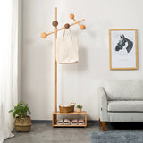 Porte Manteau Bois sur Pied