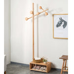 Porte Manteau Bois sur Pied